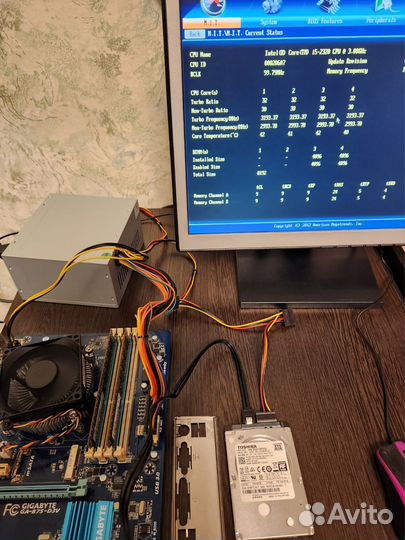 Intel Core i5-2320, Gigabyte GA-B75-D3V, 8Gb DDR3
