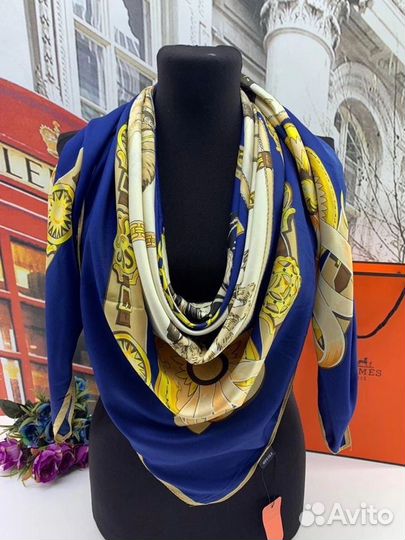 Платки Hermes новые шелк