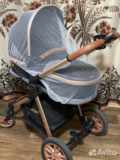 Коляска 2 в 1 luxmom черная