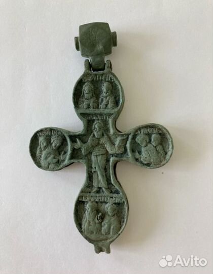 Крест 16 век псевдоэнколпион размер 10,4-6,5 см
