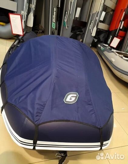 Лодка пвх Gladiator E350 PRO темно-синий