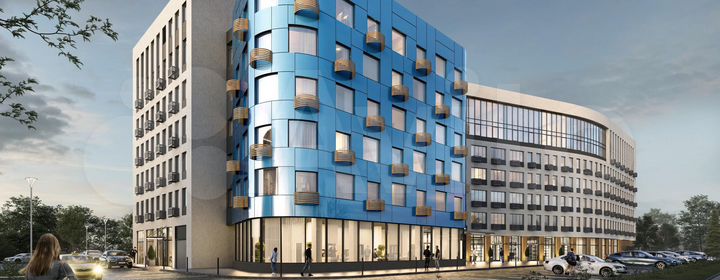 1-к. апартаменты, 98,4 м², 5/6 эт.