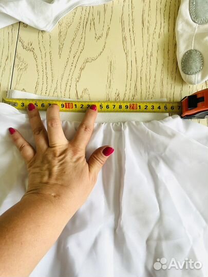 Купальник для гимнастики танцев с балетками юбкой