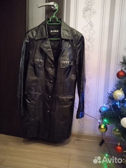 Кожаный плащ женский натуральная кожа