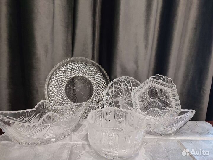 Салатник хрусталь