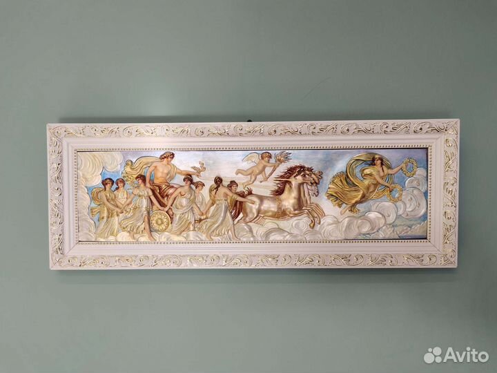 Панно барельеф,Шествие Апполона, с музами