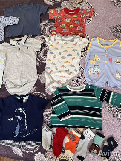 Вещи пакетом на мальчика 74 80, 25штук