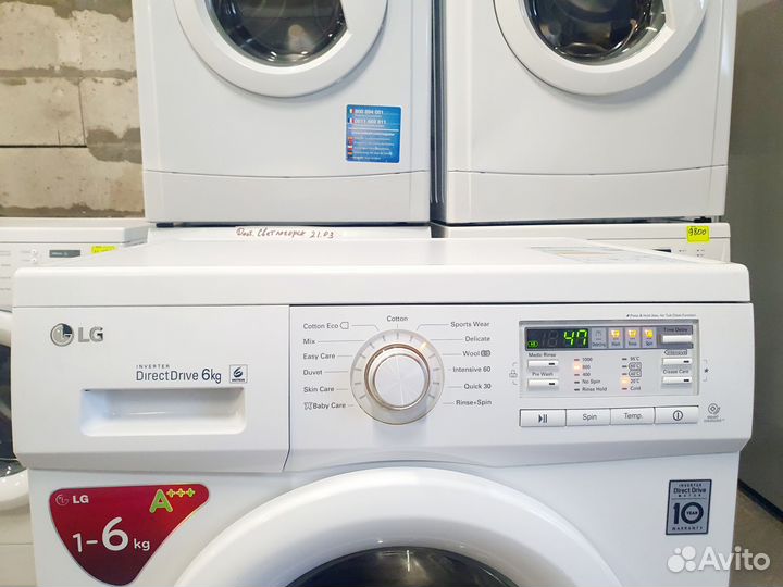 Стиральная машина LG с прямым приводом, гарантия