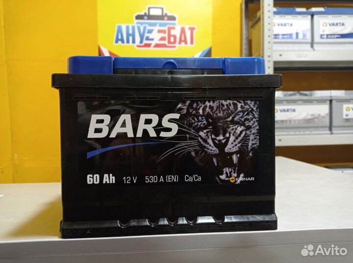 Аккумулятор bars Silver 6 CT- 60 о.п д242ш175в190