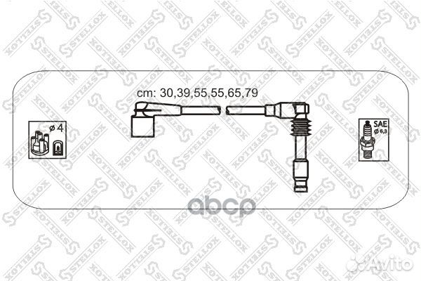 Комплекты высоковольт. проводовstellox 1038165