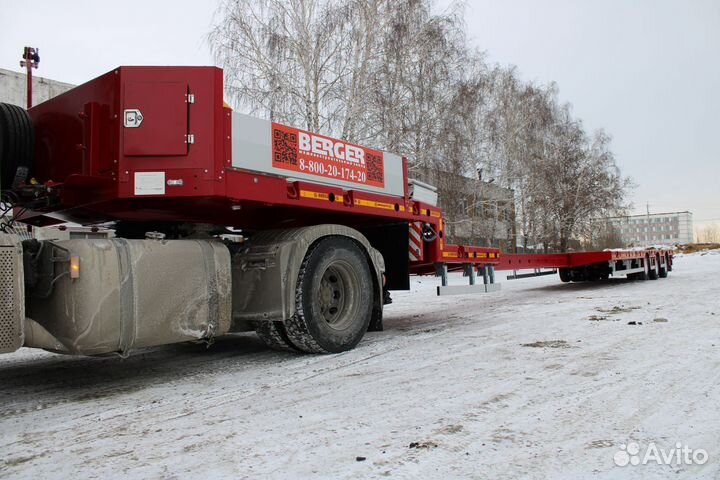 Полуприцеп трал (тяжеловоз) Berger 9853-0000050-05, 2023