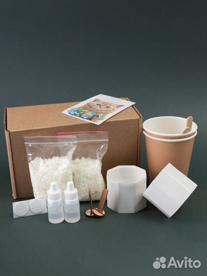 Набор для создания двух ароматических свечей