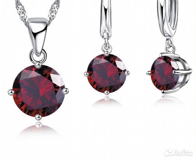 Серебряный комплект. 925 проб