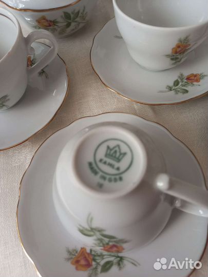 Кофейный сервиз Кахла производства ГДР