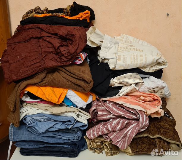 Женские вещи пакетом р. 48, 12,5 кг, бу