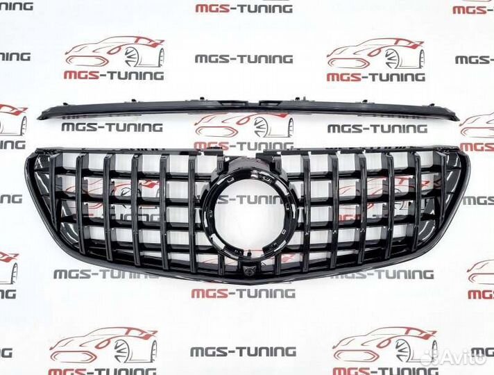 Решётка на Mercedes V w447 GT Black 19+ не для AMG