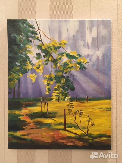 Картина учителю осень осенний пейзаж