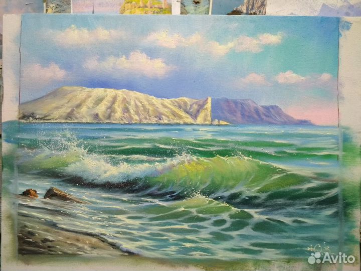 Судак, мыс Алчак 30х40см