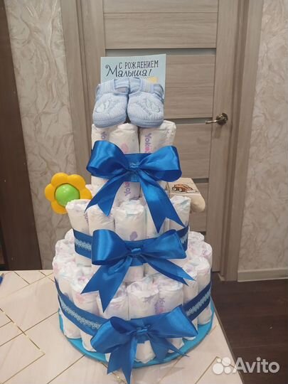 Торт из памперсов/подгузников