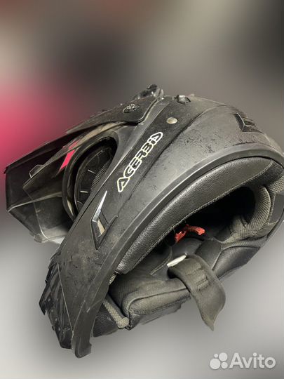 Шлем Acerbis Flip FS-606 Enduro, черный Мотард