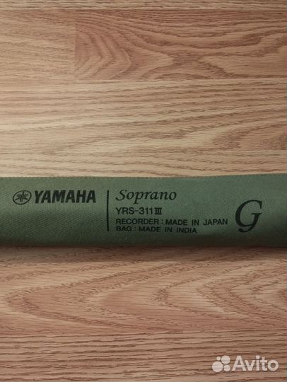 Блокфлейта yamaha Soprano YRS-311