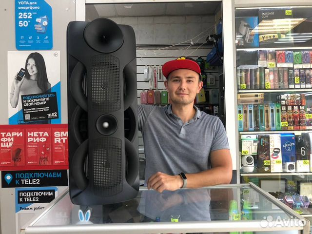 Блютуз колонка большая 8202 с микрофоном