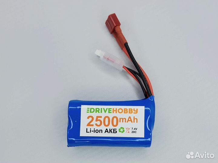Аккумулятор для Remo Hobby 1:16 Li-ion 2500mAh 7.4
