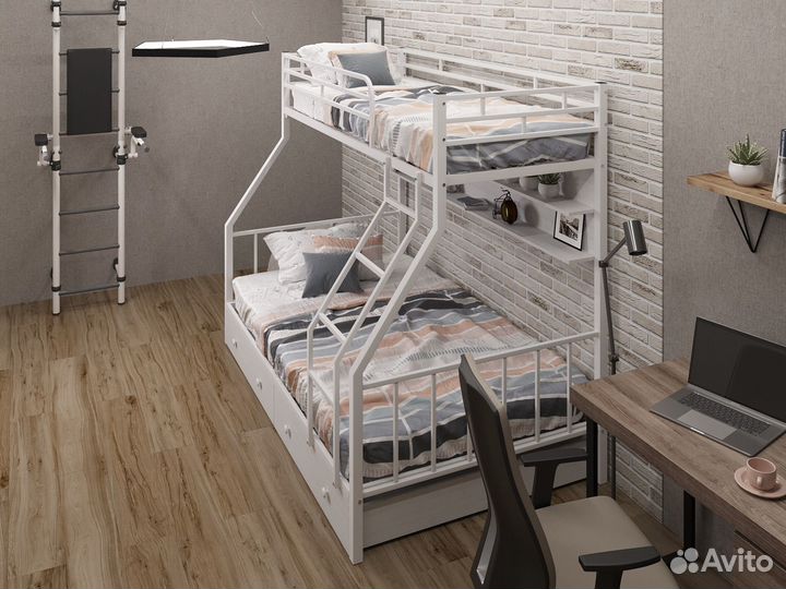 Детская кровать двухэтажная