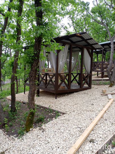 Аренда беседки с мангалом. Бассейн