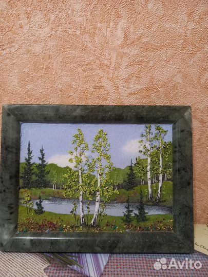 Картина на мраморной основе