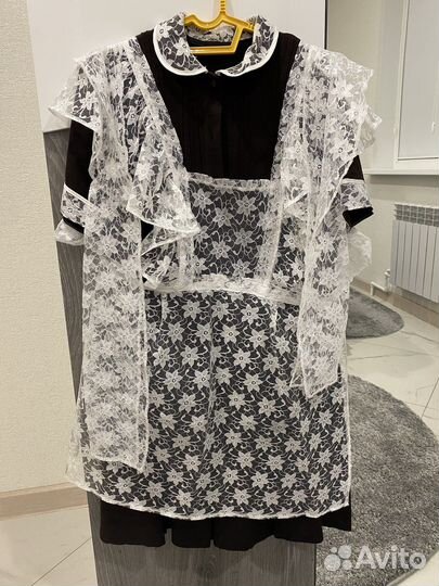 Школьная форма (фартук + платье)