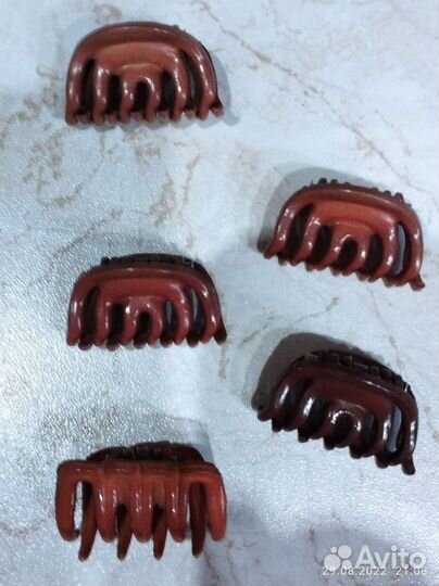 Маленькие крабики для волос