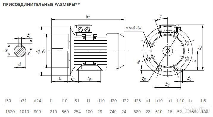 Электродвигатель аир 355мlc4 (450кВт-1500об) новый