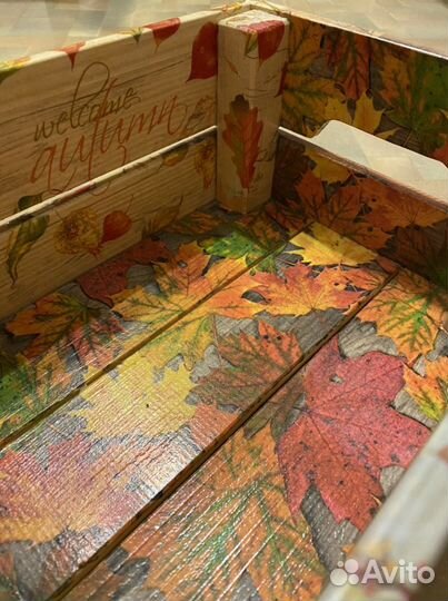 Ящик деревянный декупаж