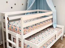 Кровать для 2 детей (массив березы)