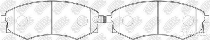 Nibk PN2245 Колодки тормозные дисковые перед