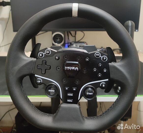 Руль Moza r5 + Педали + накладка ES + DIY Шифтер