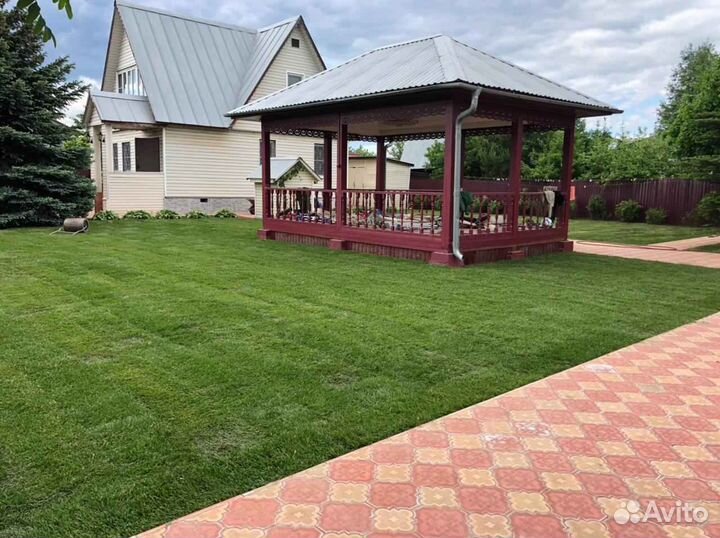 Рулонный газон /продажа/укладка