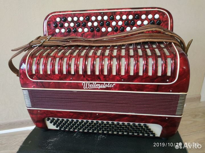 Баян трехрядный Weltmeister 40-50 годы