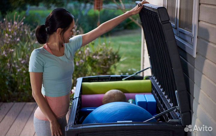 Пластиковый сундук Keter Borneo 416 л коричневый