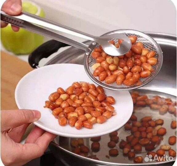 Дуршлаг новый. Шумовка. Щипцы для кухни нержавейка