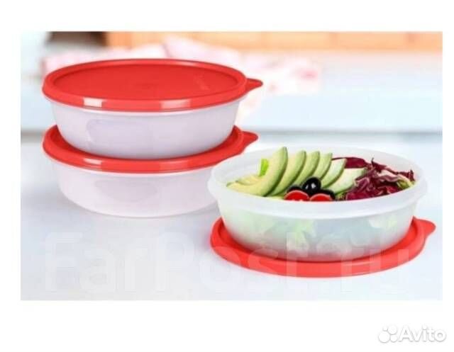 Миска «Хит-парад» красная 1л, Tupperware