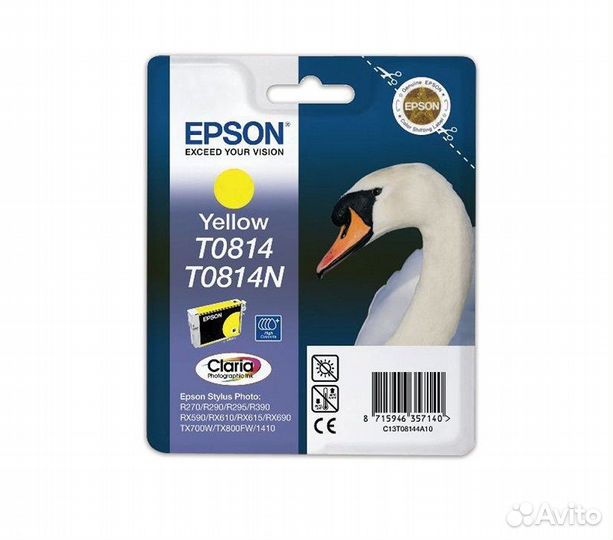 Картридж струйный Epson T0814 (C13T11144A10) для R
