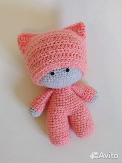 Кукла пупс йо-йо, вязаная игрушка