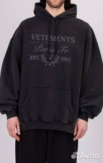 Vetements худи оверсайз Paris