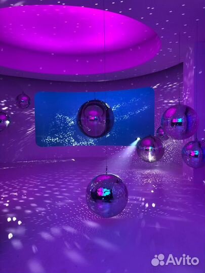 Аренда, прокат зеркальных шаров от 20см до 2м