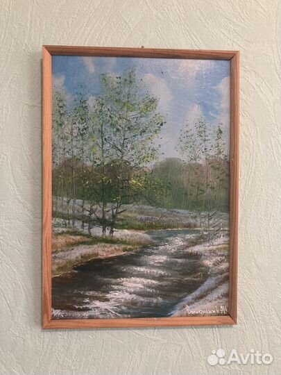 Картина маслом природа