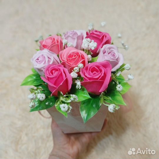 Мыльные розы букеты