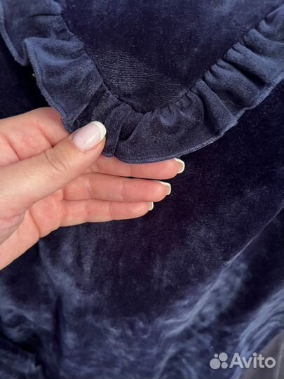 Платье бархатное для девочки 122