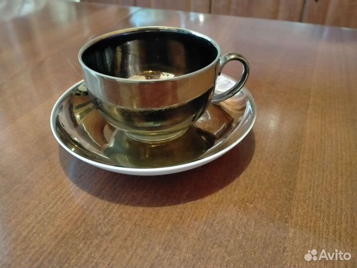 Чашка и блюдце Дулево